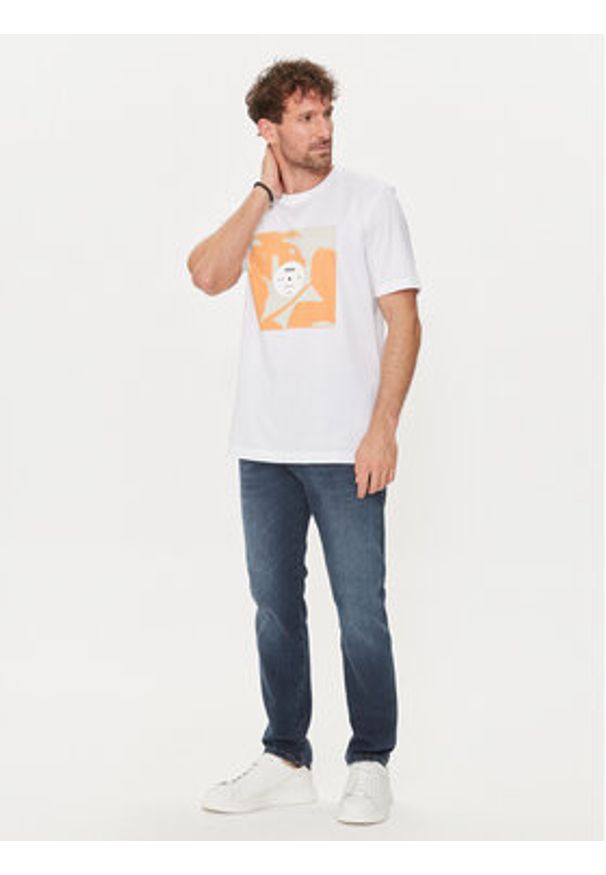 BOSS - Boss T-Shirt Tiburt 388 50512132 Biały Regular Fit. Kolor: biały. Materiał: bawełna