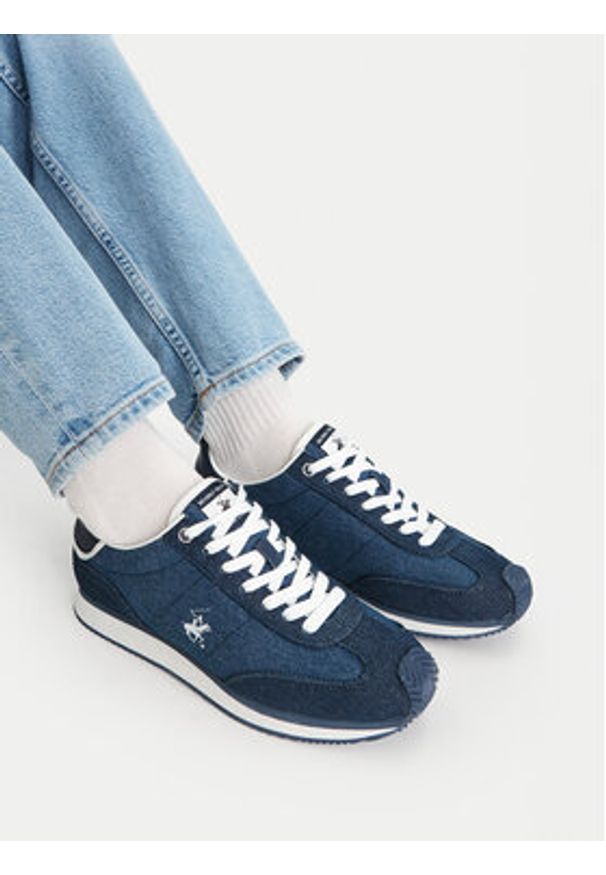 Beverly Hills Polo Club Sneakersy CEO-V12-1197 Granatowy. Kolor: niebieski. Materiał: materiał