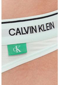 Calvin Klein Underwear Stringi kolor zielony. Kolor: zielony. Materiał: włókno #2