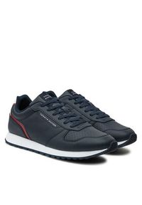 TOMMY HILFIGER - Tommy Hilfiger Sneakersy New Runner Eva Mix Lth Flag FM0FM05453 Granatowy. Kolor: niebieski. Materiał: skóra #3