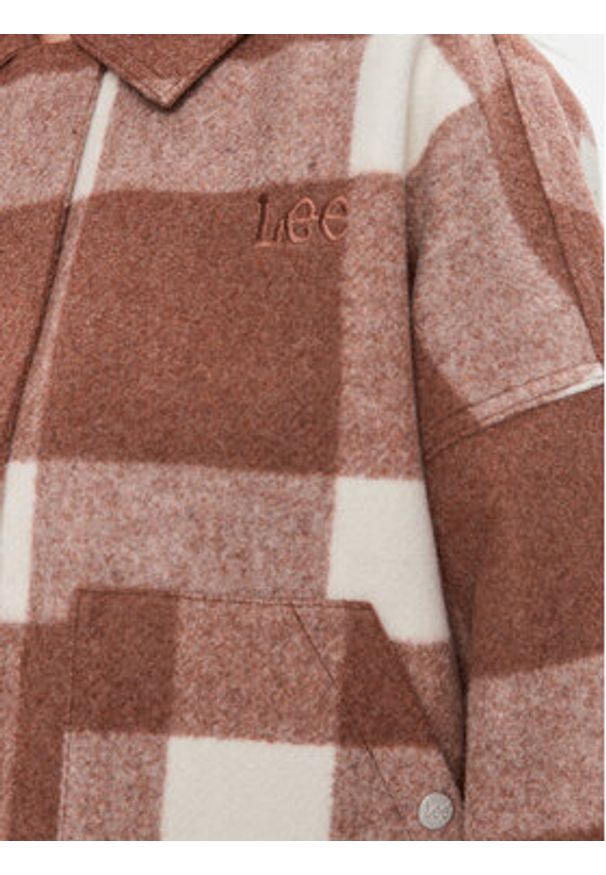 Lee Kurtka przejściowa 112341603 Pomarańczowy Relaxed Fit. Kolor: pomarańczowy. Materiał: syntetyk