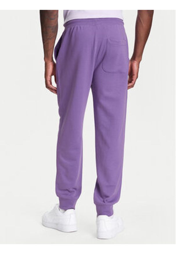 United Colors of Benetton - United Colors Of Benetton Spodnie dresowe 342ZUF01B Fioletowy Regular Fit. Kolor: fioletowy. Materiał: bawełna