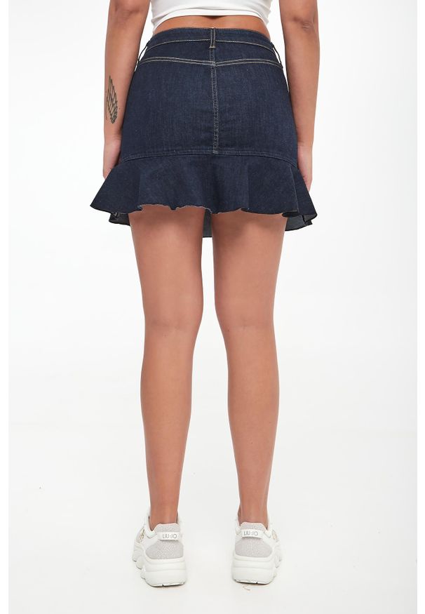 Liu Jo - Spódnica jeansowa mini LIU JO. Materiał: jeans