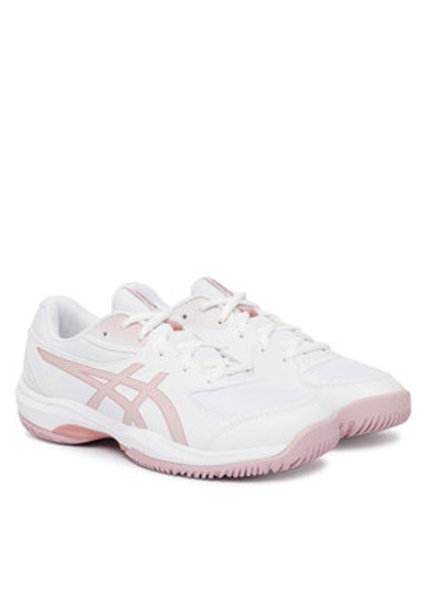 Asics Buty do tenisa Gel-Game Gs 1044A083 Biały. Kolor: biały. Materiał: skóra. Sport: tenis