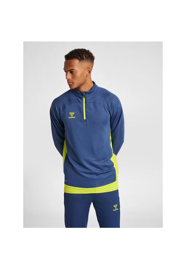 Bluza do piłki ręcznej męska Hummel hml LEAD. Kolor: szary, niebieski, wielokolorowy, zielony. Sezon: zima