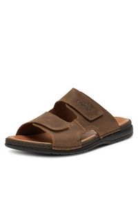 Rieker Klapki 25592-25 Brązowy. Kolor: brązowy. Materiał: skóra, nubuk #7