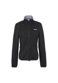 Regatta - Bluza Polarowa Damska Pełen Suwak Newhill. Kolor: czarny, brązowy, wielokolorowy. Materiał: polar. Sezon: zima. Styl: sportowy. Sport: turystyka piesza #1