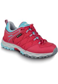 Buty trekkingowe dziecięce MEINDL Ontario Junior GTX, z membraną Gore-Tex. Kolor: czerwony. Technologia: Gore-Tex