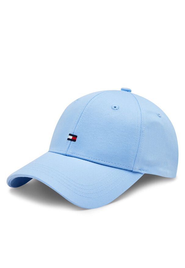 TOMMY HILFIGER - Tommy Hilfiger Czapka z daszkiem Essential Flag Cap AW0AW16360 Niebieski. Kolor: niebieski. Materiał: materiał