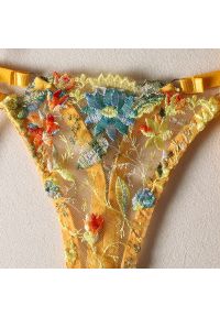 Intica - Komplet bielizny z kwiatowym haftem na specjalne okazje Sylvianne. Kolor: wielokolorowy. Materiał: materiał. Wzór: kwiaty, haft #8