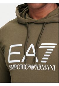 EA7 Emporio Armani Bluza 7M001413 AF22266 U6198 Brązowy jasny Regular Fit. Kolor: brązowy. Materiał: bawełna #5