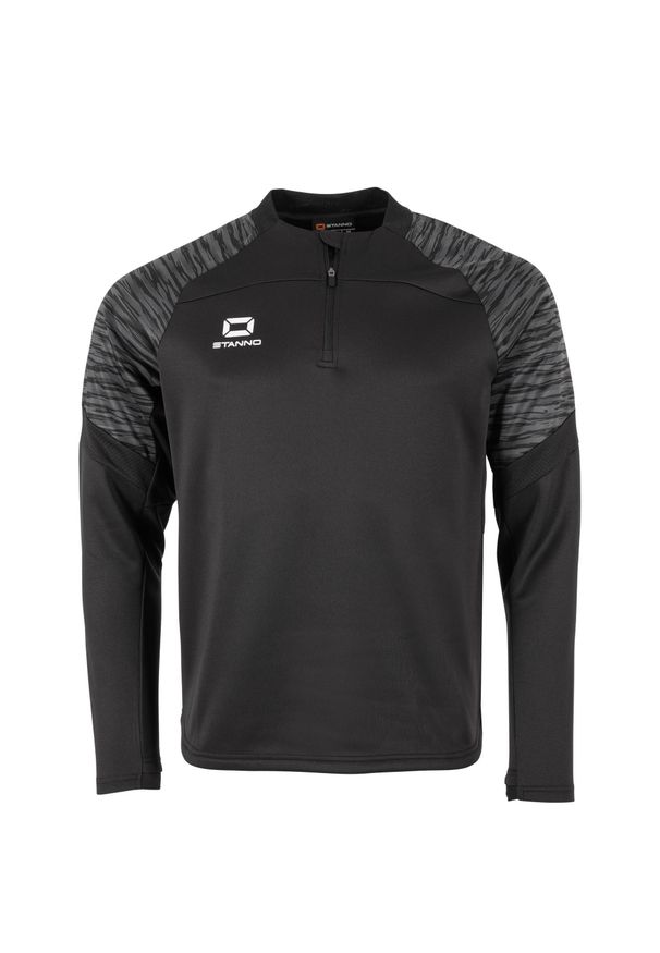 STANNO - Dziecięca bluza dresowa 1/4 z zamkiem błyskawicznym Stanno Bolt. Kolor: czarny. Materiał: dresówka