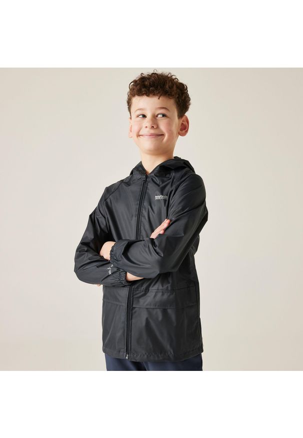 Regatta - Wodoodporna kurtka Stormbreak Kids Stormbreak. Kolor: niebieski. Materiał: poliester. Sport: turystyka piesza