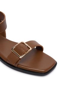 BOSS Sandały Charlize 50563332 Brązowy. Kolor: brązowy. Materiał: skóra #2