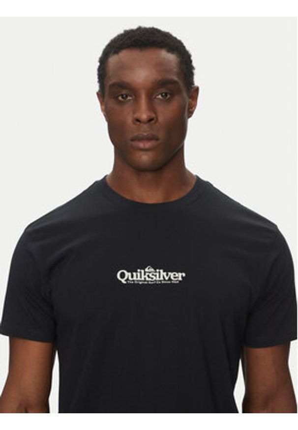 Quiksilver T-Shirt EQYZT08062 Czarny Regular Fit. Kolor: czarny. Materiał: bawełna
