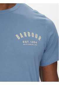 Barbour T-Shirt Preppy MTS0502BU27 Niebieski Tailored Fit. Kolor: niebieski. Materiał: bawełna #5