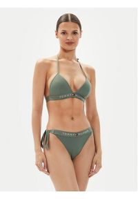 TOMMY HILFIGER - Tommy Hilfiger Dół od bikini UW0UW04497 Zielony. Kolor: zielony. Materiał: syntetyk