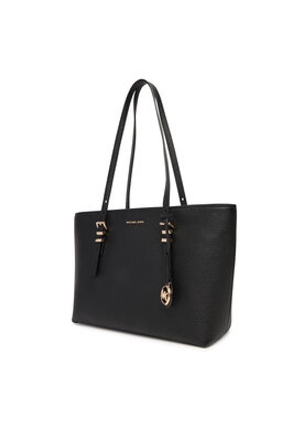 MICHAEL Michael Kors Torebka Quinn 30T5GQNT2L Czarny. Kolor: czarny. Materiał: skórzane