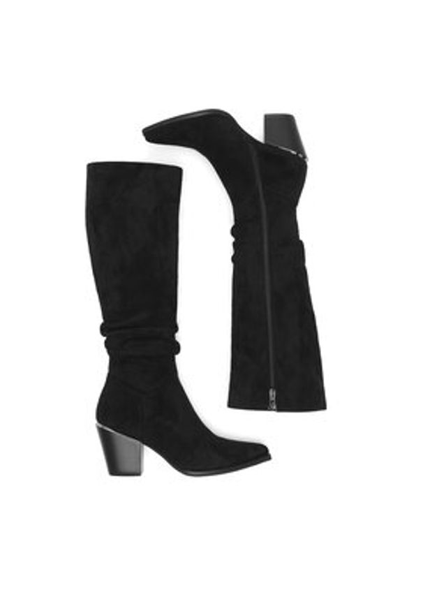 DeeZee Kozaki WS22367-02 Czarny. Kolor: czarny. Materiał: materiał