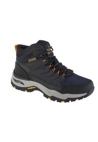 skechers - Buty trekkingowe męskie Skechers 204634NVBK. Wysokość cholewki: za kostkę. Kolor: wielokolorowy. Materiał: materiał, skóra, syntetyk. Szerokość cholewki: normalna