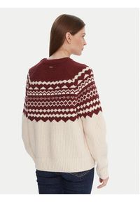 Barbour Sweter LKN1684MI11 Écru Regular Fit. Materiał: wełna #3