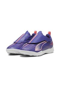 Puma - Dziecięce buty piłkarskie ULTRA 5 PLAY TT PUMA. Zapięcie: rzepy. Kolor: wielokolorowy, różowy, biały. Sport: piłka nożna