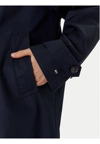 TOMMY HILFIGER - Tommy Hilfiger Trencz WW0WW45618 Granatowy Regular Fit. Kolor: niebieski. Materiał: bawełna #6