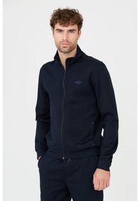 Aeronautica Militare - AERONAUTICA MILITARE Granatowa męska bluza. Kolor: niebieski