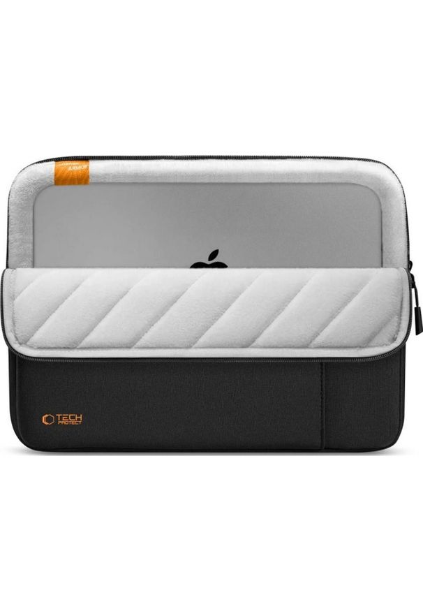 TECH-PROTECT - Etui Tech-Protect Defender Laptop 13-14 czarny. Kolor: czarny. Materiał: mikrofibra, poliester, materiał. Styl: casual, elegancki