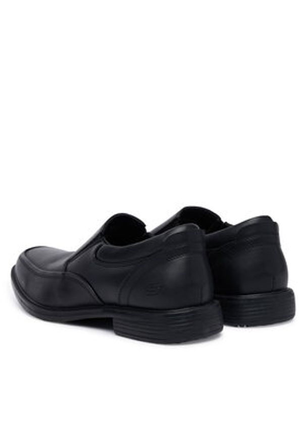 skechers - Skechers Półbuty 204190/BLK Czarny. Kolor: czarny. Materiał: skóra