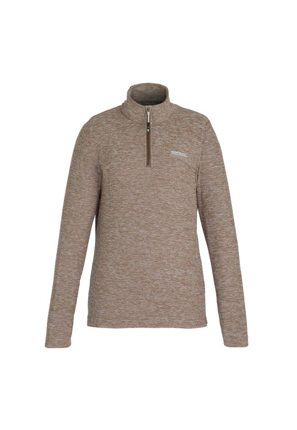 Regatta - Polarowy Top Damski Krótki Suwak Sweetheart. Kolor: brązowy. Materiał: polar. Długość: krótkie. Sezon: zima