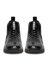 Rieker Sztyblety 53794-01 Czarny. Kolor: czarny. Materiał: lakier, skóra #3