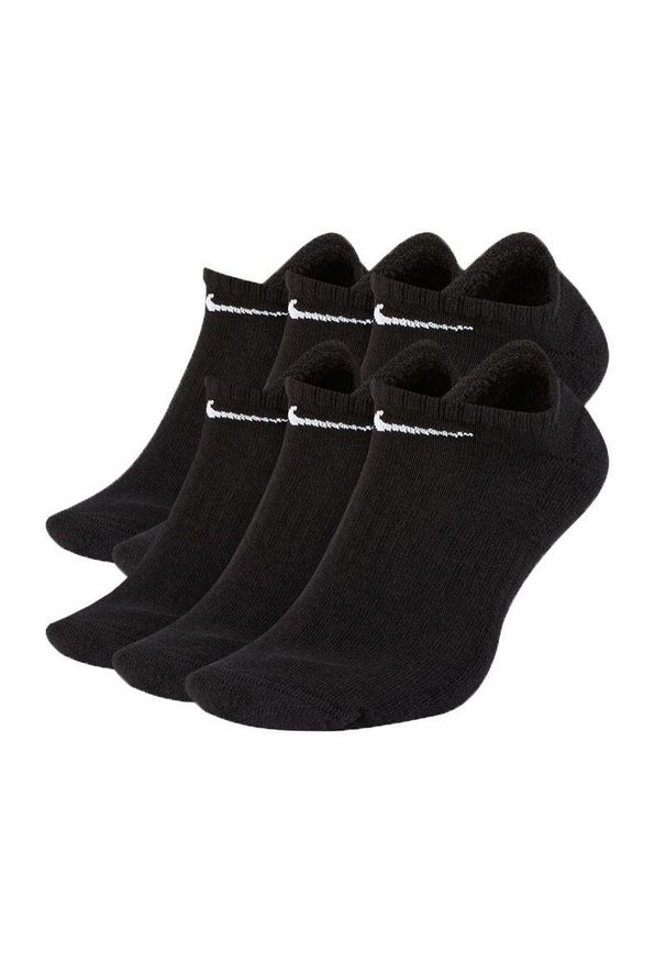 Nike - Lekkie Skarpety Unisex Dla Dorosłych (zestaw 6 Sztuk). Kolor: czarny