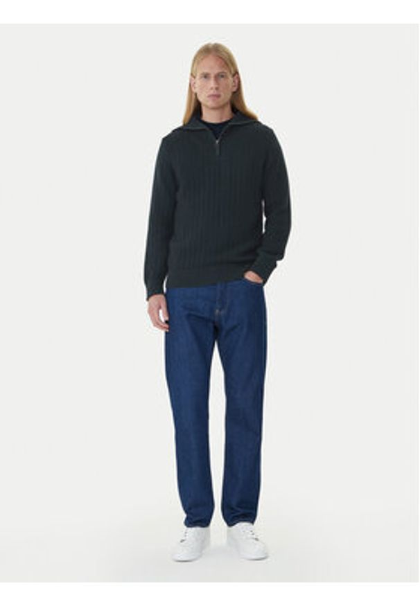 JOOP! Sweter 17 JK-15Jacobo 30047353 Granatowy Modern Fit. Kolor: niebieski. Materiał: syntetyk