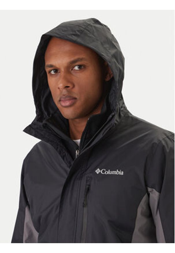 columbia - Columbia Kurtka przeciwdeszczowa Pouring Adventure™ III 2117171 Czarny Regular Fit. Kolor: czarny. Materiał: syntetyk