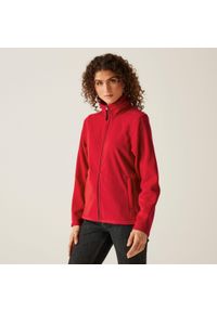Regatta - Polar roboczy damski Micro Full Zip. Kolor: czerwony. Materiał: polar. Sport: turystyka piesza #1