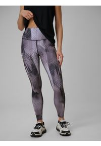 4f - 4F Legginsy treningowe szybkoschnące damskie - szare XL. Stan: podwyższony. Kolor: szary. Sport: fitness #2