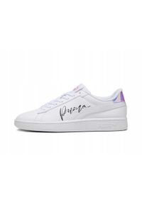 Puma - Buty na co dzień młodzieżowe PUMA SMASH 3.0L. Okazja: na co dzień. Kolor: biały. Materiał: skóra