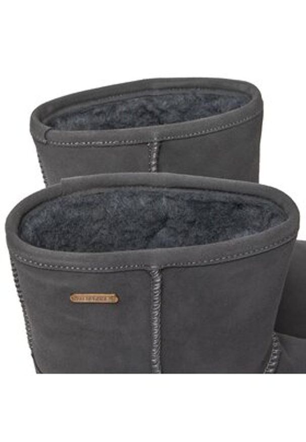 EMU Australia Śniegowce Brumby Lo Teens T10773 Szary. Kolor: szary. Materiał: zamsz, skóra