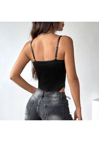 Intica - Body modelujące push-up z regulowanymi ramiączkami Keit. Kolor: czarny. Materiał: materiał #4
