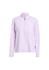 Adidas - Koszulka Terrex Multi Climacool 1/2 Zip Long Sleeve. Kolor: różowy. Długość rękawa: długi rękaw. Technologia: ClimaCool (Adidas)