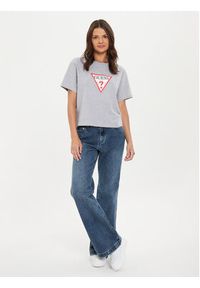 Guess Jeans T-Shirt W4YI73 K8HM0 Szary Boxy Fit. Kolor: szary. Materiał: bawełna