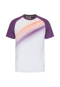 Koszulka męska tenisowa z krótkim rękawem Head Performance. Kolor: fioletowy, biały, wielokolorowy. Długość rękawa: krótki rękaw. Długość: krótkie. Sport: tenis #1