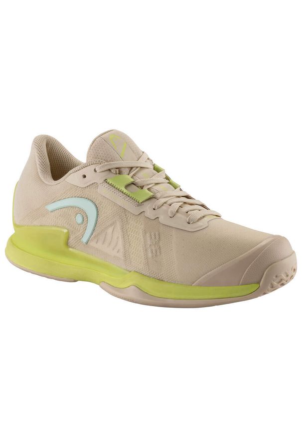 Buty do tenisa damskie Head Sprint Pro 3.5. Zapięcie: sznurówki. Kolor: beżowy, różowy, wielokolorowy. Materiał: syntetyk, tkanina, materiał. Szerokość cholewki: normalna. Sport: tenis, bieganie