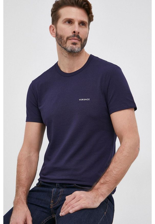 VERSACE - Versace - T-shirt (2-pack). Okazja: na co dzień. Kolor: biały. Materiał: dzianina. Wzór: gładki. Styl: casual