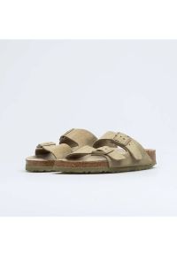 Birkenstock - Klapki męskie BIRKENSTOCK ARIZONA SFB LEVE FADED KHAKI. Kolor: zielony #3