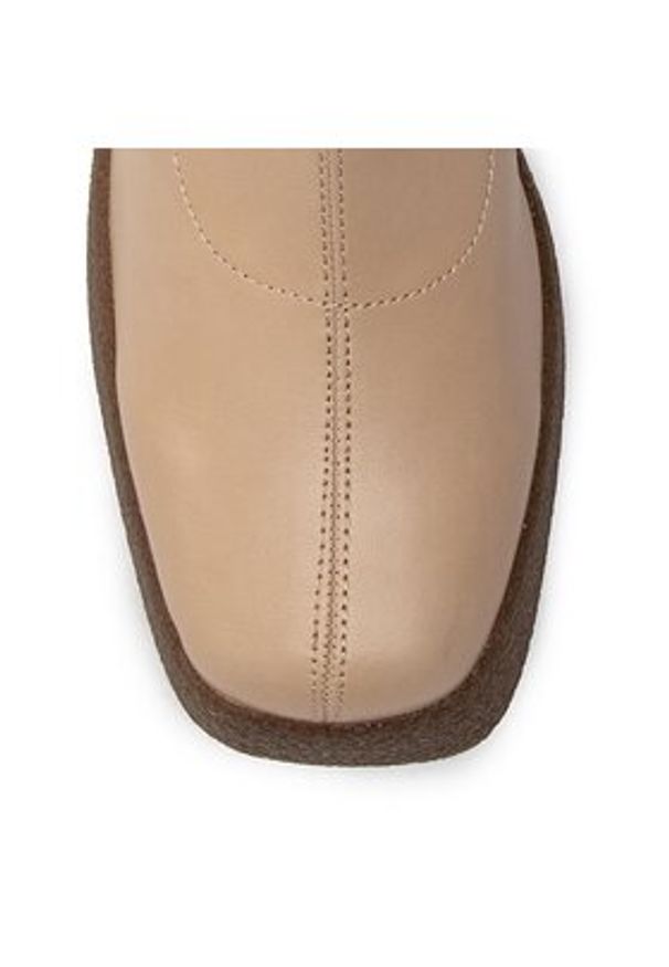 DeeZee Kozaki ZAL960638-2 Beżowy. Kolor: beżowy. Materiał: skóra