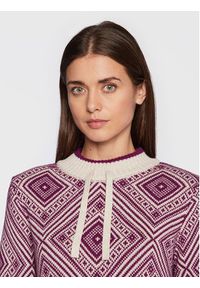 Olsen Sweter Henny 11003872 Fioletowy Regular Fit. Kolor: fioletowy. Materiał: bawełna #5
