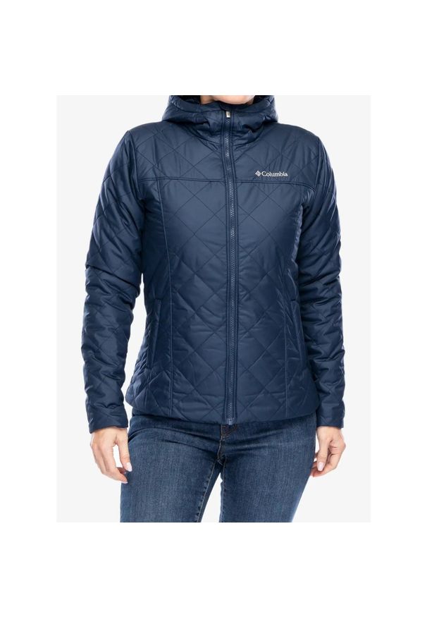 columbia - Kurtka ocieplana damska Columbia Copper Crest II Hooded Jacket. Kolor: niebieski. Sport: turystyka piesza