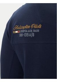 Aeronautica Militare Polo 252PO1896UP00173 Granatowy Regular Fit. Typ kołnierza: polo. Kolor: niebieski. Materiał: bawełna #5